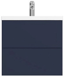 Am.Pm Тумба с раковиной Gem 60 глубокий синий, с 2 ящиками – фотография-1