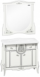  Зеркало для ванной Luise-II 100, белый матовый – фотография-7