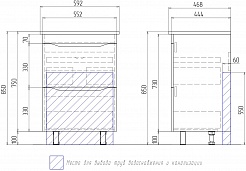 Vigo Мебель для ванной Grani 600-0-2 белая – фотография-16