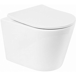 BelBagno Чаша унитаза безободкового Flay-R BB053CHR без сиденья – фотография-3