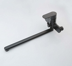 Aquatek Смеситель для ванны Ника AQ1842MB черный матовый – фотография-2