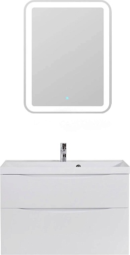 BelBagno Тумба под раковину Marino-H60 90 подвесная Bianco Lucido – фотография-6