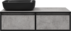 Brevita Тумба с раковиной Stone 100 бетон – фотография-2