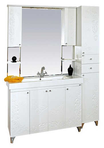 Misty Пенал для ванной Вирджиния 35 R бабочка – фотография-4