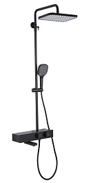 Gappo Душевая стойка G95 G2495-16 черная – фотография-1