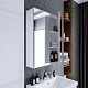 Бриклаер Мебель для ванной Хелена 60 рамочная белая – картинка-24