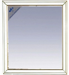 Misty Зеркало для ванной Vena 90 белая патина – фотография-1
