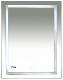 Misty Зеркало Неон 2 LED 60x80 сенсор на зеркале, часы – фотография-1