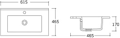 Vincea Раковина мебельная 61.5 VBS-13960 белая – фотография-2