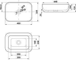 Brevita Тумба с раковиной Bergen 90 подвесная дуб галифакс олово/черная – фотография-13