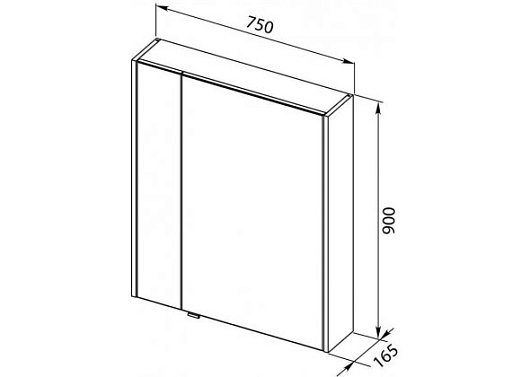 Aquanet Комплект мебели Августа 75 дуб сонома – картинка-9