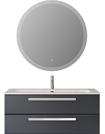 BelBagno Мебель для ванной Eco Cer-N 120 CZR-8073-120 grafito ручки сатин – фотография-1