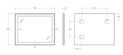 BelBagno Зеркало SPC-KRAFT-1000-800-SENS-NERO – фотография-10
