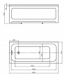 Aquatek Акриловая ванна Мия 160x70 – фотография-3