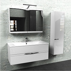  Пенал для ванной "Concorde" белый – фотография-2