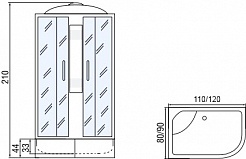 Мономах Душевая кабина 120x90 120/90/44 С МЗ L – фотография-6