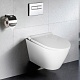 Azario Унитаз подвесной Nova AZ-2217 безободковый белый – фотография-18