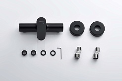 Aquatek Смеситель для душа Оберон AQ1260MB матовый черный – фотография-3