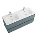 BelBagno Тумба с раковиной Kraft 120-2 подвесная Голубой матовый – картинка-16