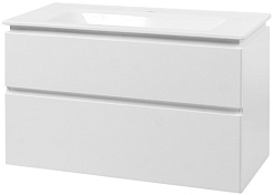 Ceruttispa Тумба с раковиной Романья white 100 подвесная – фотография-1