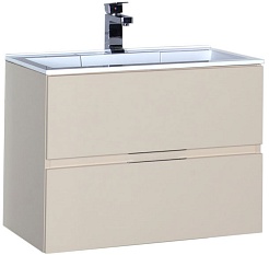 Aquanet Тумба с раковиной "Алвита 70" сливочная – фотография-1