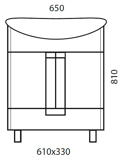Aqualife Design Мебель для ванной "Мальме 65" – фотография-4