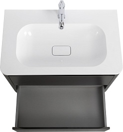 Cezares Тумба под раковину Relax 80 подвесная оружейная сталь – фотография-5