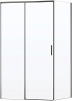 Vincea Душевой уголок Soft 2 120x90 VSR-3SO29012CLGM профиль вороненая сталь стекло прозрачное