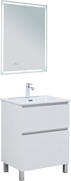 Aquanet Мебель для ванной Вега 60 Flat белая – фотография-1