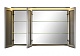 De Aqua Зеркало-шкаф для ванной Алюминиум 120 (AL 507 120 S) серебро – картинка-7