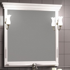 Opadiris Зеркало для ванной Риспекто 100 Weiss – фотография-1