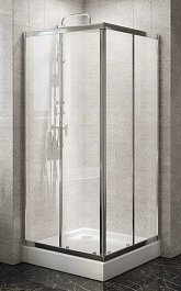 BelBagno Душевой уголок Due 90/90 DUE-A-2-90-C-Cr стекло прозрачное – фотография-1