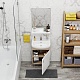 Onika Мебель для ванной Эко 52.10 белая/дуб сонома – фотография-16