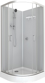 Triton Душевая кабина Прайм-Сатин-Вельвет 90x90 А без крыши – фотография-1