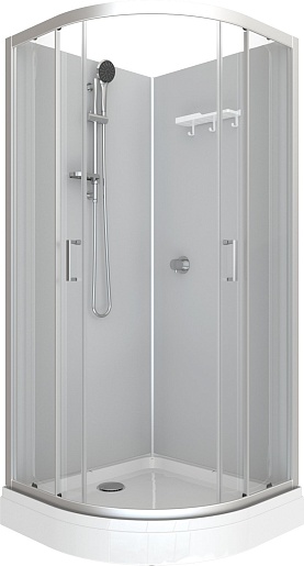 Triton Душевая кабина Прайм-Сатин-Вельвет 90x90 А без крыши – фото-1