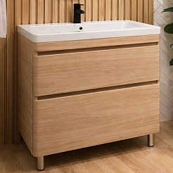 Vivon Тумба с раковиной Atwood 90 напольная дерево – фотография-2