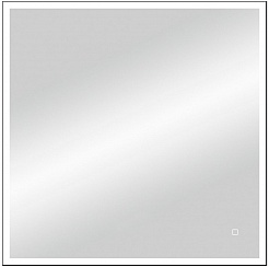 Continent Зеркало Solid Black Led 800x800 – фотография-1