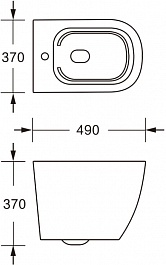 Cerutti Унитаз подвесной Sella Aria Tornado MB CT9530 черный матовый – фотография-7