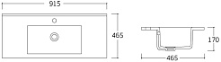 Vincea Раковина мебельная 91.5 VBS-13990 белая – фотография-2