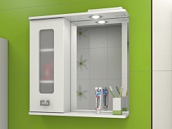 Какса-а Зеркальный шкаф Витраж 70 L – фотография-4