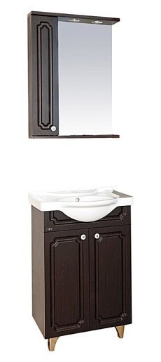 Misty Тумба с раковиной Александра 55 прямая, венге – картинка-3