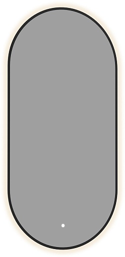 Aquanet Зеркало Контур 50x100 Led TX с подсветкой черное – фото-1