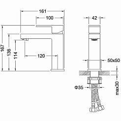Aquatek Смеситель для раковины Либра AQ1610MB матовый черный – фотография-2