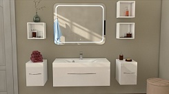 Какса-а Мебель для ванной Редиссон 120 белая – фотография-5