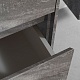 Vincea Тумба с черной кварцевой раковиной Chiara 60 подвесная серый камень – картинка-11