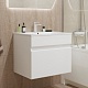 Mixline Тумба под раковину Брикс 60 подвесная белая – картинка-11