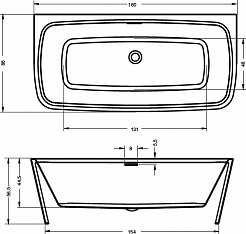 Riho Акриловая ванна Adore FS 180x86 – фотография-2