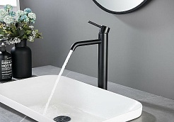 Aquatek Смеситель для раковины Европа AQ1304MB матовый черный – фотография-4