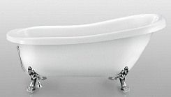 Magliezza Акриловая ванна на лапах Alba (155,5x72,5) ножки хром  – фотография-1