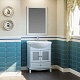 Opadiris Зеркало для ванной Омега 65 голубое – фотография-5
